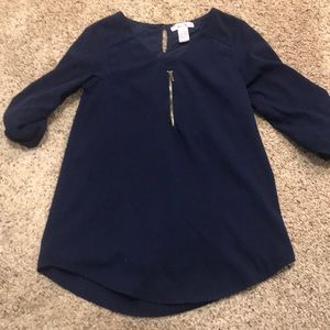 Girls size ten Navy Blue blouse